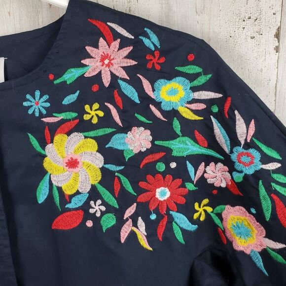 Hayden L.A. Floral Embroidered Jacket Black Size Small - Picture 6 of 10